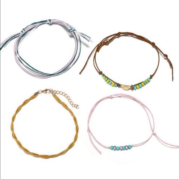 π 5/$35 || Sweet π Slice + Strings Anklet Set - Picture 2 of 7